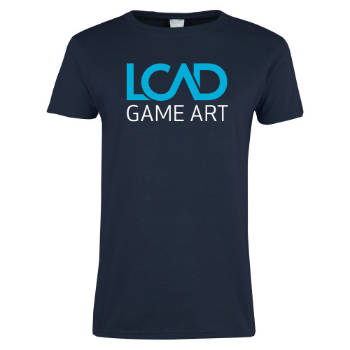  Womens Short Sleeve Navy Tee - Game Art