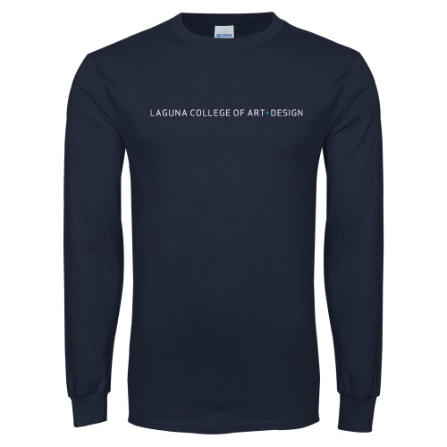  Navy Long Sleeve T-Shirt - Centered Lock Up
