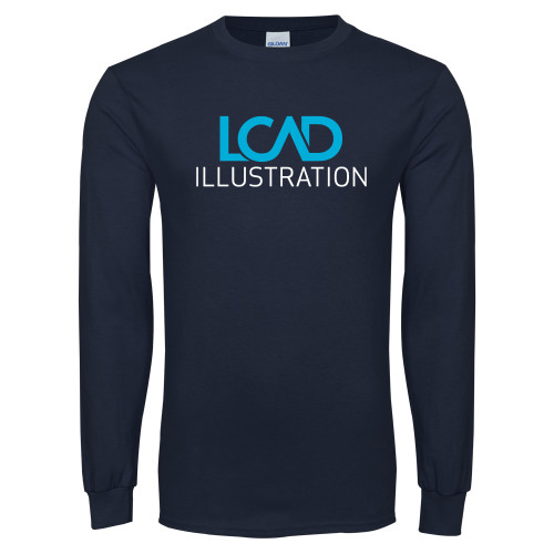  Navy Long Sleeve T-Shirt - Illustration