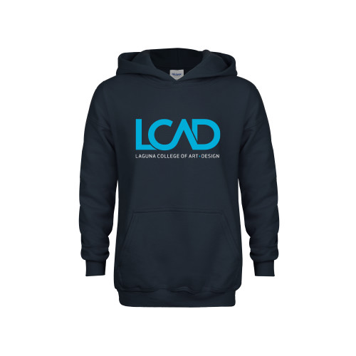  Youth Navy Fleece Hoodie - Full Mark