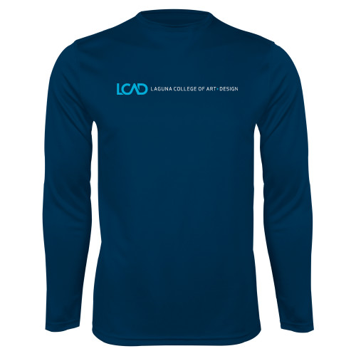  Navy Performance Long Sleeve Shirt - Centered Lock Up