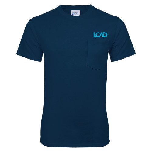  Navy T-Shirt w/Pocket - Primary Mark