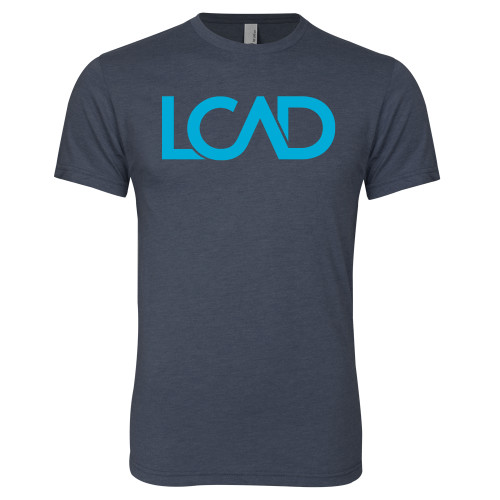  Next Level Navy Triblend Tee - Primary Mark