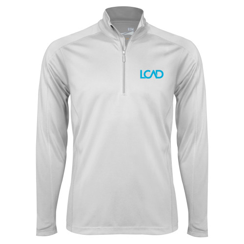  Syntrel White Interlock 1/4 Zip - Primary Mark