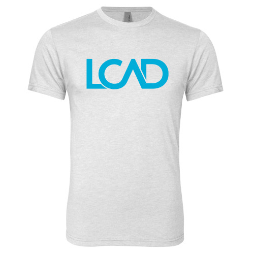  Next Level Heather White Triblend Tee - Primary Mark