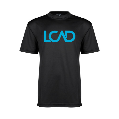  Youth Performance Black Tee - Primary Mark