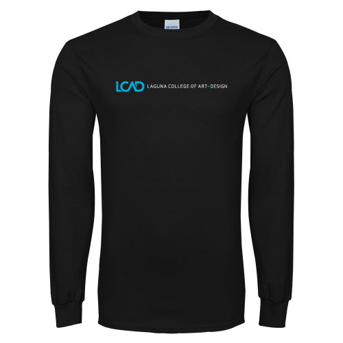  Black Long Sleeve T Shirt - Centered Lock Up