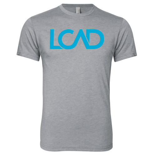  Next Level Heather Grey Triblend Tee - Primary Mark
