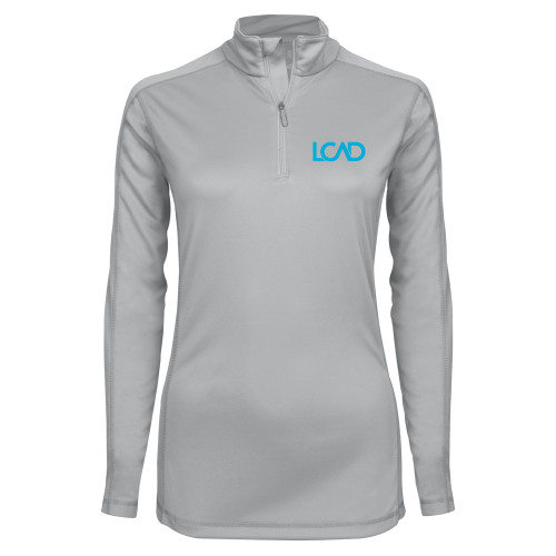  Syntrel Womens Platinum Interlock 1/4 Zip - Primary Mark