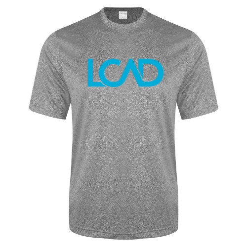  Grey Heather Performance Contender Tee - Primary Mark