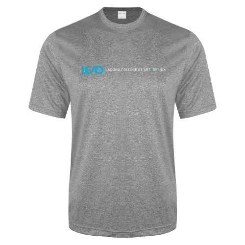  Grey Heather Performance Contender Tee - Centered Lock Up