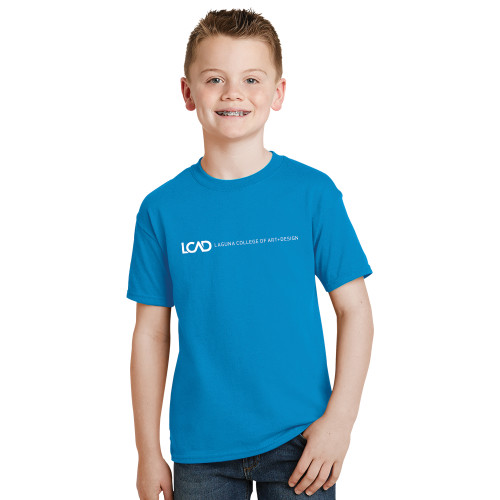 Youth Sapphire T Shirt - Centered Lock Up