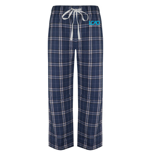  Navy/White Flannel Pajama Pant - Full Mark