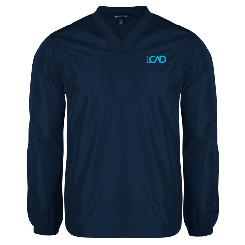  Navy V Neck Raglan Windshirt - Primary Mark
