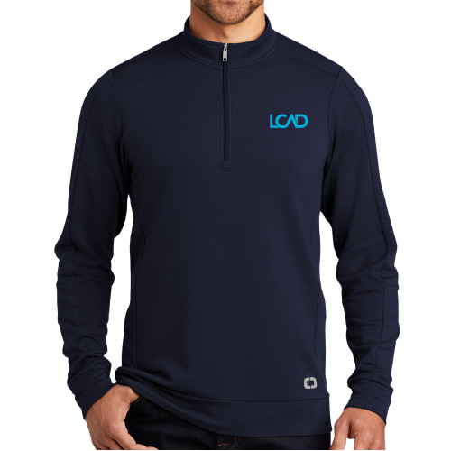  OGIO Navy Luuma 1/2 Zip Fleece - Primary Mark