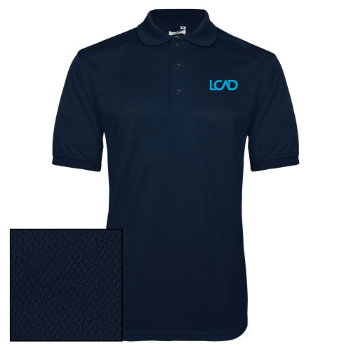  Navy Dry Mesh Polo - Primary Mark