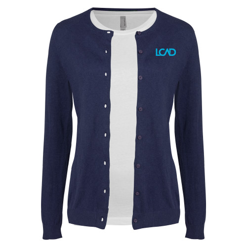  Womens Navy Cardigan Sweater - Primary Mark