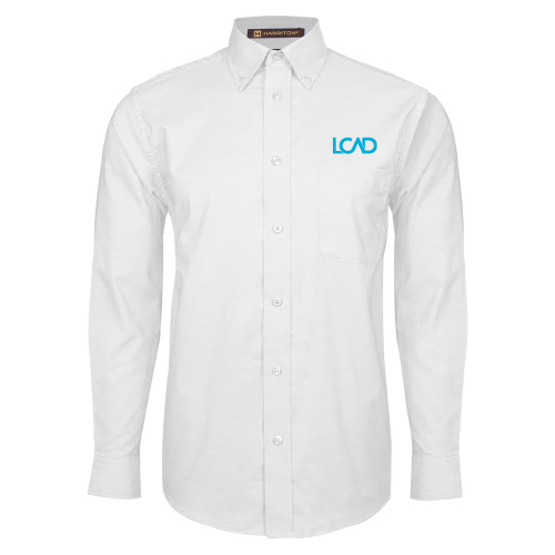  White Oxford Long Sleeve Shirt - Primary Mark