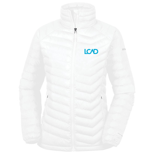  Columbia Womens White Powder Lite Jacket - Primary Mark