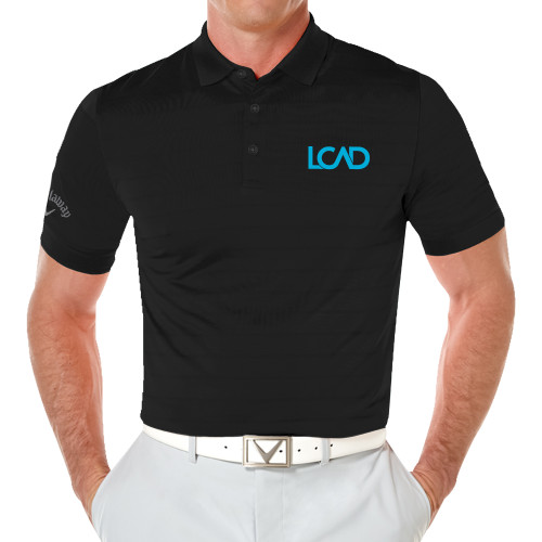  Callaway Black Opti Vent Polo - Primary Mark