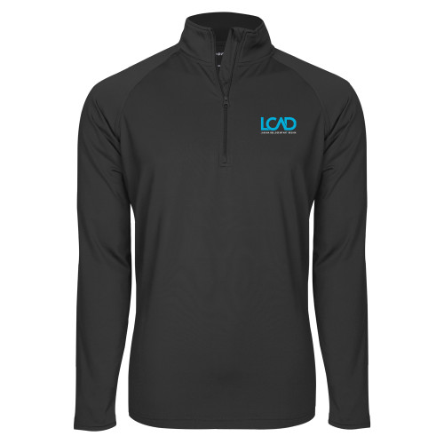 Sport Tek Charcoal Sport Wick Stretch 1/2 Zip Pullover - Full Mark