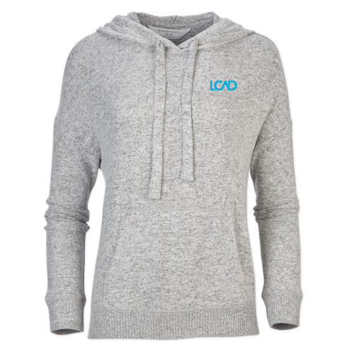  Boxercraft Womens Oxford Grey Heather Cuddle Soft Hoodie - Primary Mark