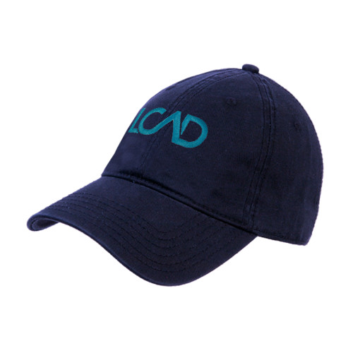  Navy Unstructured Adjustable Low Profile Hat - Primary Mark