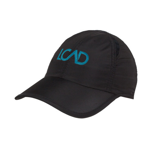  Womens Black Performance Cap - Primary Mark