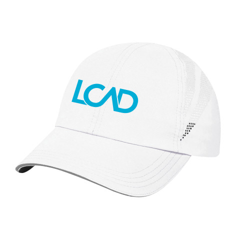  White Performance Cap - Primary Mark