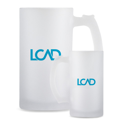  Full Color Decorative Frosted Glass Mug 16oz - Primary Mark