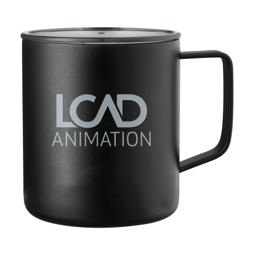  Rover Camp Vacuum Insulated Black Mug 14oz - Animation Engraved