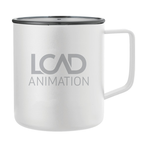  Rover Camp Vacuum Insulated White Mug 14oz - Animation Engraved