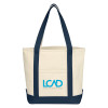 Thumbnail image for  Cotton Canvas Natural/Navy Tote Bag