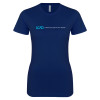 Thumbnail image for  Next Level Womens Navy Boyfriend Tee