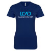 Thumbnail image for  Next Level Womens Navy Boyfriend Tee