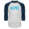 Thumbnail image for  White/Navy Raglan Baseball T Shirt