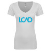 Thumbnail image for  Next Level Womens White Ideal V Tee