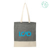 Thumbnail image for  Split Recycled Black Cotton Twill Convention Tote