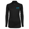 Thumbnail image for  Syntrel Womens Black Interlock 1/4 Zip