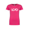 Thumbnail image for  Next Level Girls Fuchsia Fashion Fit T Shirt
