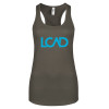 Thumbnail image for  Next Level Womens Charcoal Racerback Tank