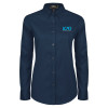 Thumbnail image for  Womens Navy Twill Button Down Long Sleeve 