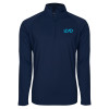 Thumbnail image for  Sport Tek Navy Sport Wick Stretch 1/2 Zip Pullover