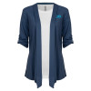 Thumbnail image for  Womens Navy Drape Front Cardigan Sweater 