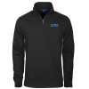 Thumbnail image for  Black Slub Fleece 1/4 Zip Pullover