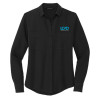Thumbnail image for  Mercer + Mettle Womens Black Crepe Long Sleeve Camp Blouse
