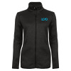 Thumbnail image for  Womens Black Heather Fleece Jacket