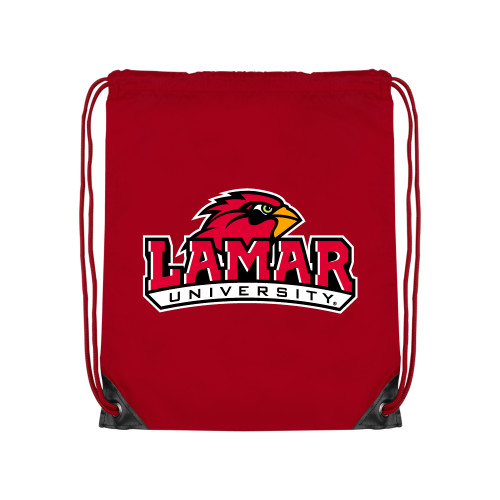 Lamar Red Drawstring Backpack