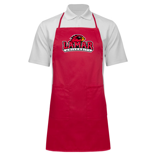 Lamar Full Length Red Apron