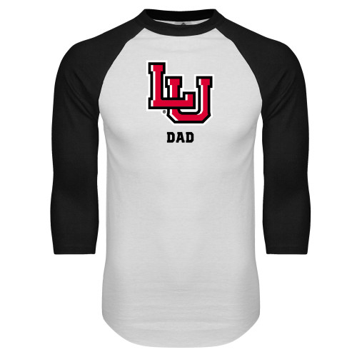 Lamar White/Black Raglan Baseball T Shi